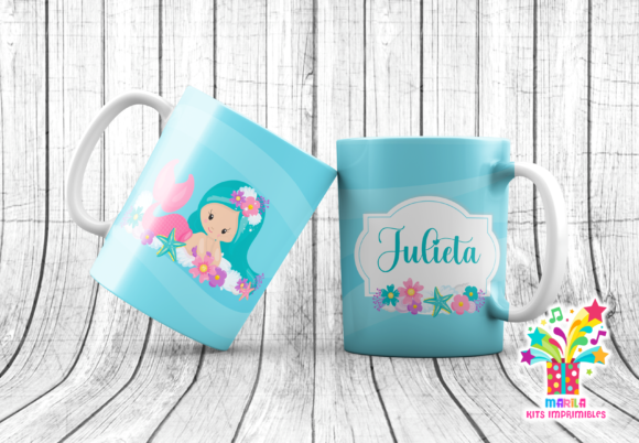 Download Mermaid Mug Sublimation Designs #3 - Design Collection