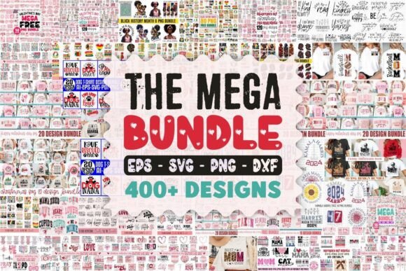 Download The Big SVG T-Shirt Design Mega Bundle - Design Collection