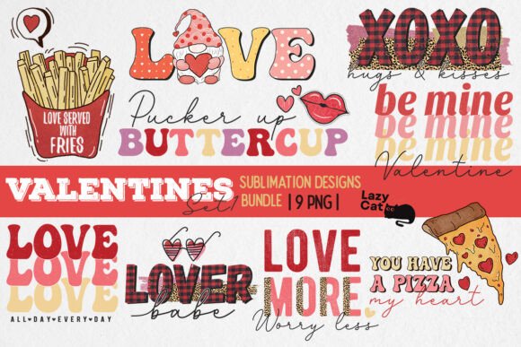 Download Valentines Sublimation Designs Bundle - Design Collection