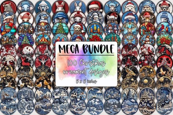 Download Christmas Ornaments Designs Mega Bundle - Design Collection