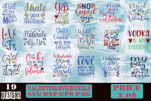 Download Valentines Quotes SVG Designs Bundle - Design Collection