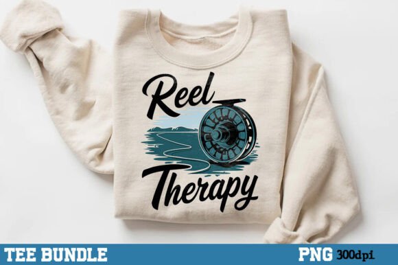 Download Reel Therapy, Fishing Lover Design PNG - Design Collection