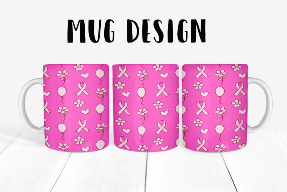 Download October Pink Mug Sublimation Designs #5 - Design Collection