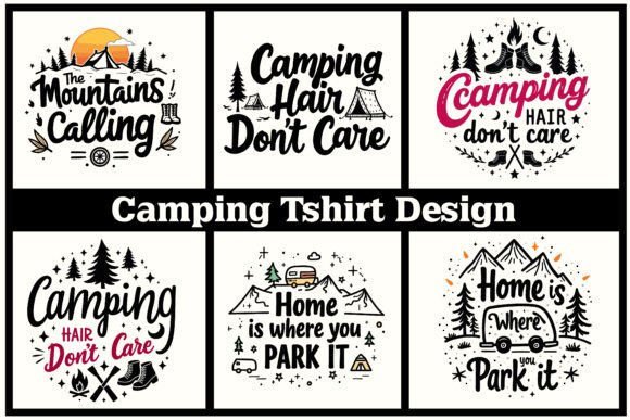 Download Camping T-shirt Design Bundle - Design Collection
