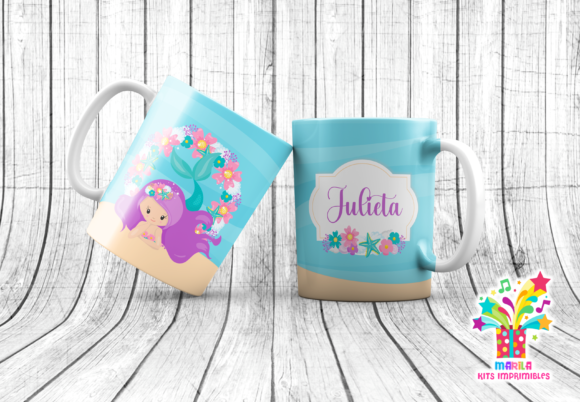 Download Mermaid Mug Sublimation Designs #2 - Design Collection
