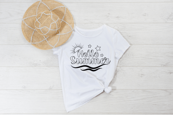 Download Hello Summer Printable T-shirt Design. - Design Collection