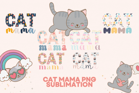 Download Cat Mama Sublimation PNG - Mama Collection
