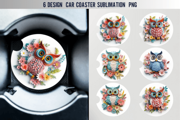 Download Owl Paper Quilling Car Coaster Designs - Design Collection