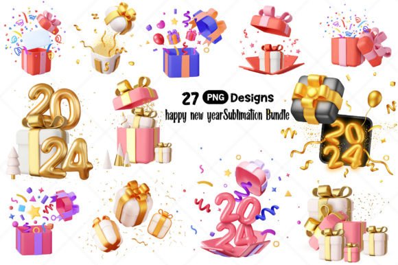 Download Happy New Year Sublimation Design - Design Collection