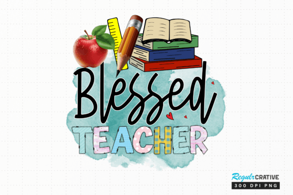 Download Blessed Teacher Png Sublimation Design - Design Collection