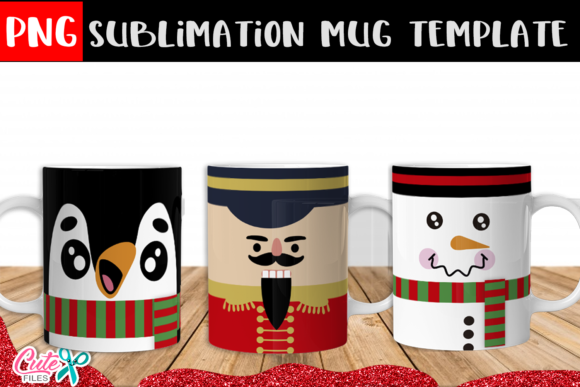 Download Christmas Faces Mug Sublimation Designs - Design Collection