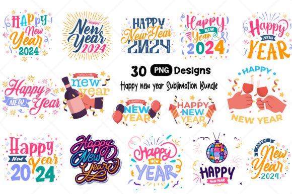 Download Happy New Year Sublimation Design - Design Collection