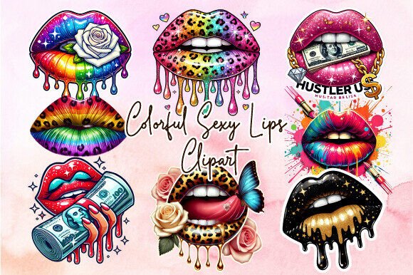 Download Colorful Sexy Lips Clipart Designs - Design Collection