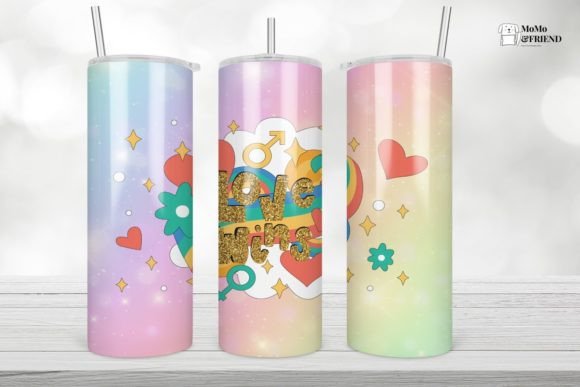 Download Rainbow Love Win LGBT Tumbler Design - Design Collection