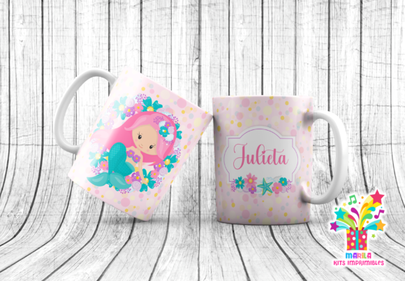 Download Mermaid Mug Sublimation Designs - Design Collection