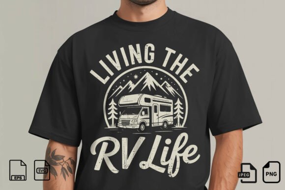 Download Living the RV Life SVG Design - Design Collection