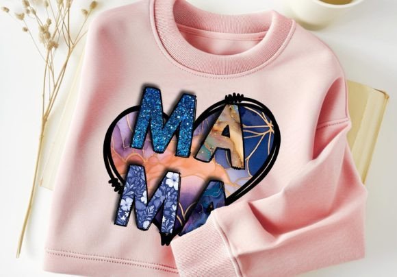 Download Heart Mama PNG Sublimation Tshirt Design - Mama Collection