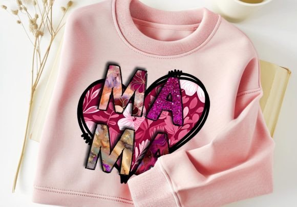 Download Mama PNG Heart Sublimation Tshirt Design - Mama Collection