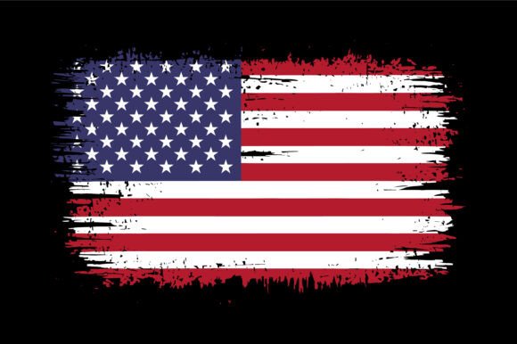Download Distressed American Flag Grunge Design - Design Collection