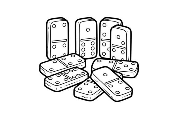 Download Domino Tiles Falling Flat Design Vector - Design Collection