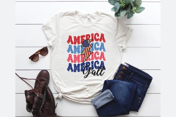 Download America Y'all Sublimation T-Shirt Design - Design Collection