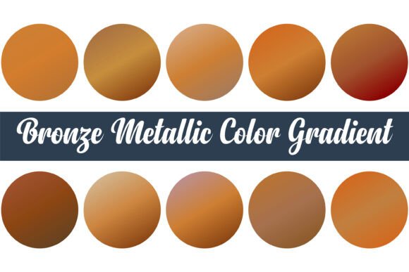 Download Bronze Metallic Color Gradient Design - Design Collection