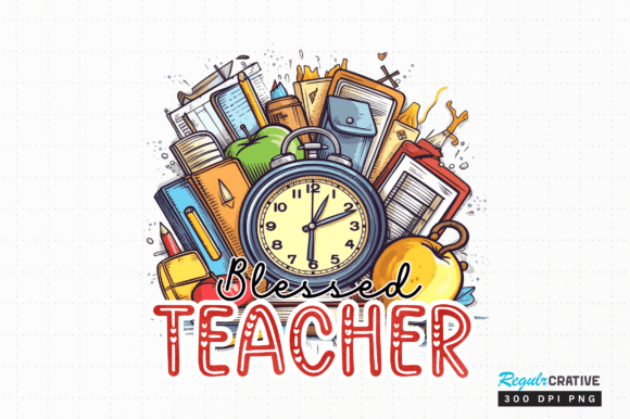 Download Blessed Teacher Png Sublimation Design - Design Collection