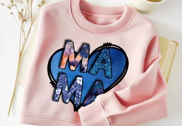 Download Heart Mama PNG Sublimation Tshirt Design - Mama Collection