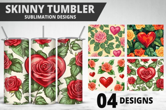 Download Rose Flower Tumbler Wrap Design - Design Collection