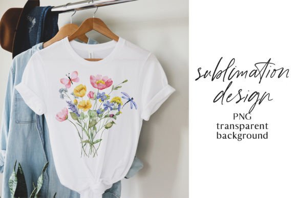 Download Sublimation T-shirt Design with Flowers. - Design Collection