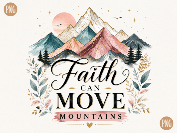 Download Faith Can Move Mountains PNG | Christian - Faith Collection