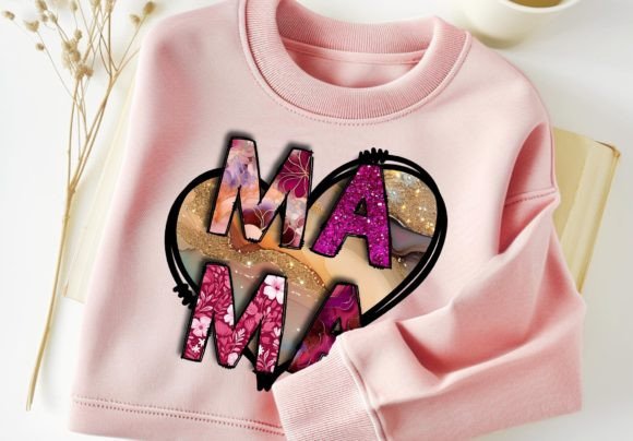 Download Mama PNG Heart Sublimation Tshirt Design - Mama Collection
